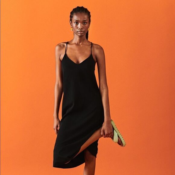 ✨ZARA BASIC DRESS WITH STRAPS✨ - Picture 1 of 5